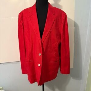 Lauren Ralph Lauren Vintage 100% Linen Suit blazer and pants shoulder pads 90’s